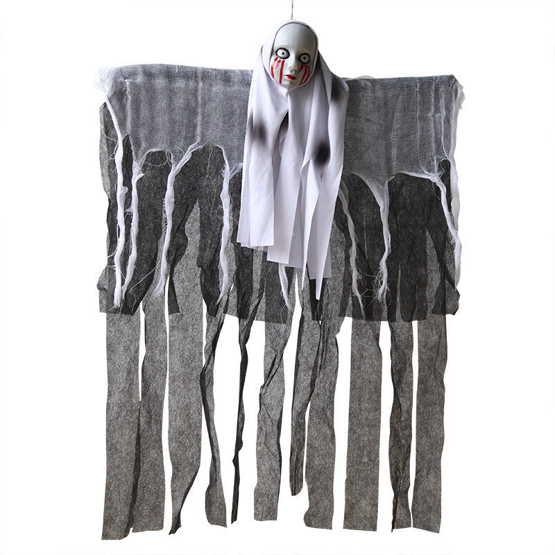 Halloween Skull Ghost Decoration | Haunted House Horror Hanging Prop