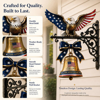 🔔 Ring in the Semiquincentennial: 1776-2026 "Spirit of Liberty" Eagle Bell 🦅