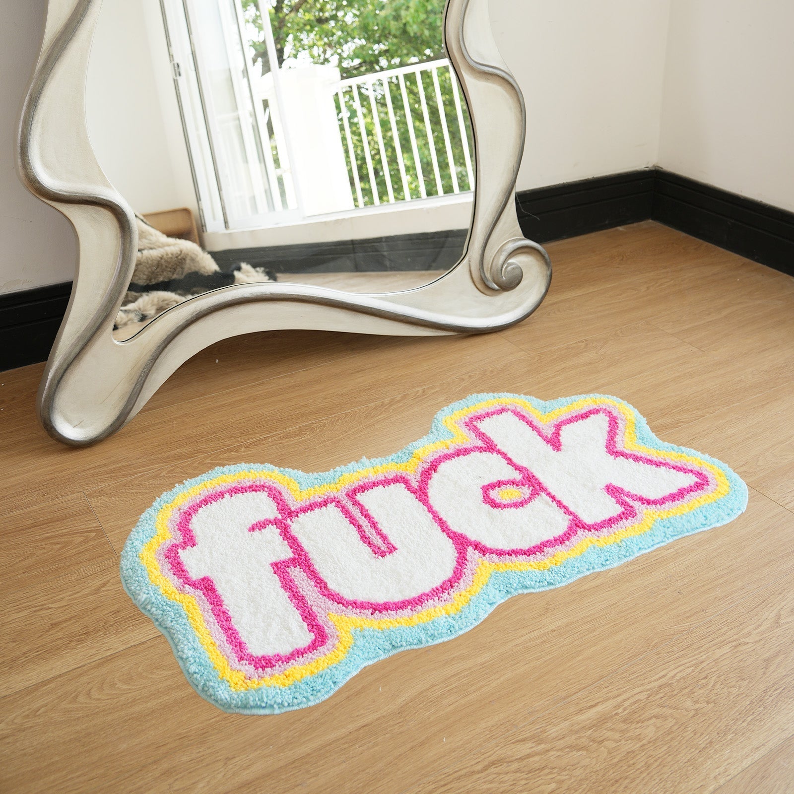 Area Rug Color Rug For Bedroom - Non Slip Bath Rug Absorbent Floor Mat For Bathroom - Cute Washable Small Shower Mat - Aesthetic Modern Home Decoration Birthday Gifts, Thanksgiving Day Decor, Christma
