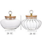 1 PCS High Borosilicate Stripe Sealed Jar, Kitchen Storage Jar, Coffee Can, Coffee Storage Container