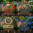 U.S Military Branch Tribute Garden Stake Collection