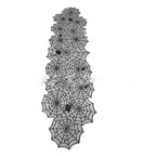 Halloween Tablecloth | Black Lace Spiderweb Table Runner & Home Decoration