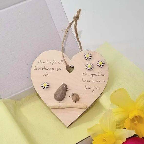 Wooden Heart Decoration | Handmade Thanksgiving Gift