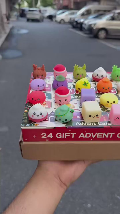 24-Day Christmas Mystery Dumpling Advent Calendar 2026 – Cute Squishy Surprise Toys & Holiday Gift Box